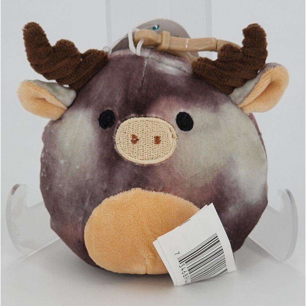 Squishmallows Rufus the Moose 3.5" Clip On with Tag